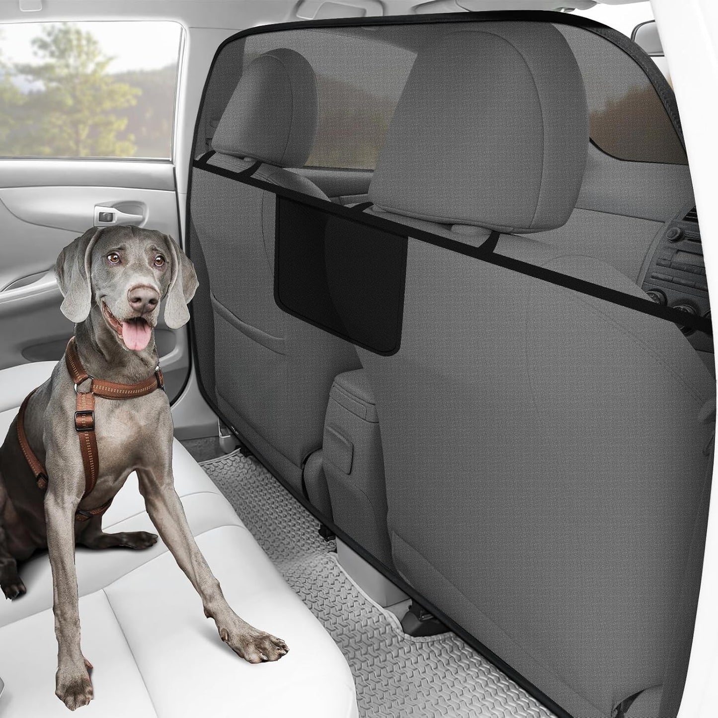 Mixsuper Dog Car Barrier for Trucks and Large SUVs - Escape-Proof