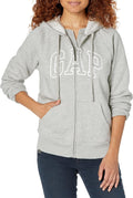 GAP womens Logo Hoodie Hooded Full Zip Sweatshirt - Timeless Comfort