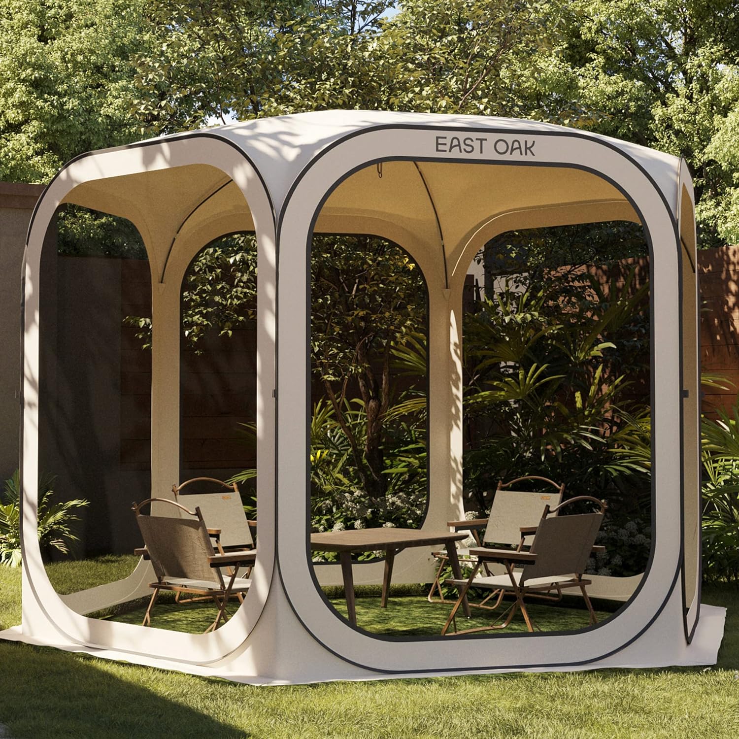 EAST OAK Screen House Tent Pop-Up for Outdoor Activities 10 x 10 FT