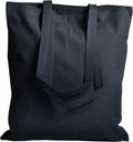 Recycled Cotton Tote 100 Pack BLACK 15 x 16 in with 27 in Handles