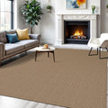 Washable Area Rug 6x9 Non Slip Woven Rug - Durable Cotton Blend