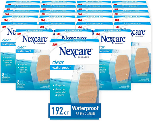 Nexcare Waterproof Bandages for Knee and Elbow, 24 Pack