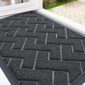 Front Door Mat Indoor Outdoor 47x23 - Low Profile Waterproof