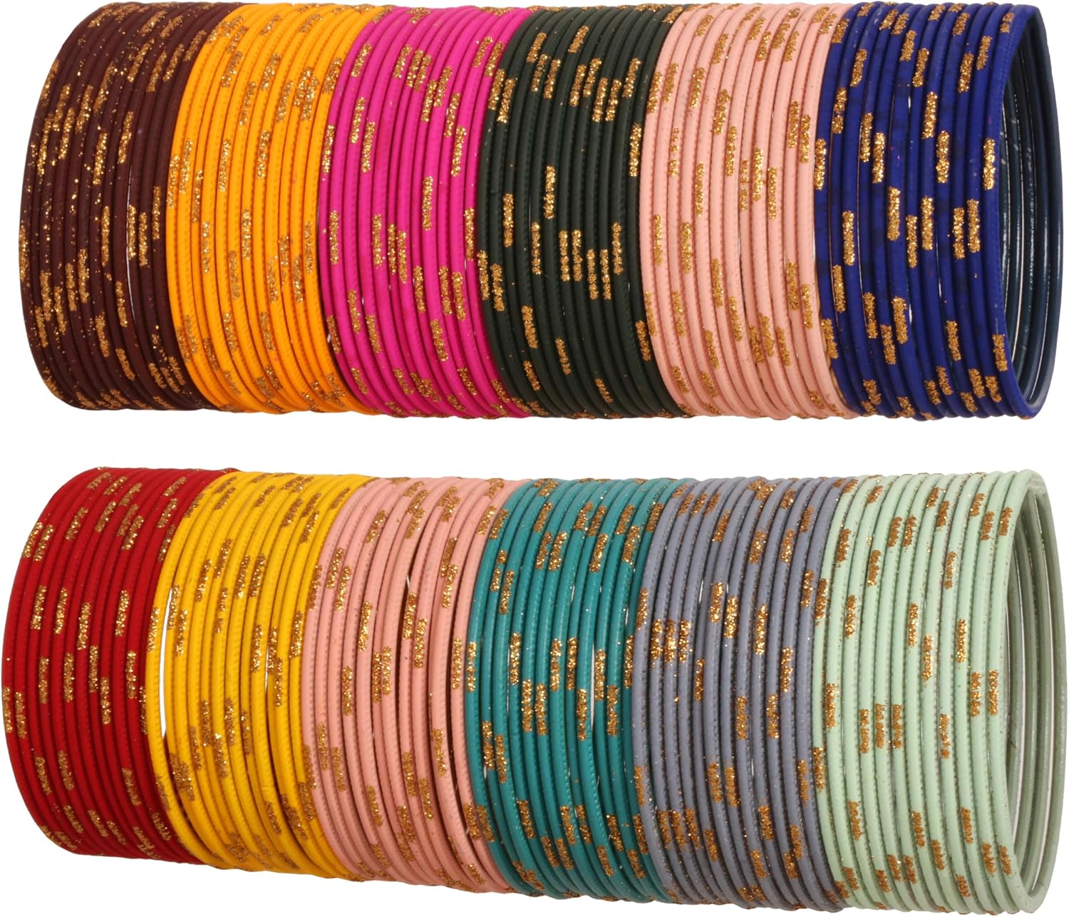 Touchstone Colorful Bangle Collection for Women - Set of 144