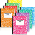 feela Composition Notebook 8 Pack Pastel Wide Ruled - School Ready