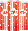 2 oz Paper Popcorn Bags Bulk 100 Pack - Disposable Red & White Popcorn