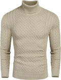 Men's Slim Fit Turtleneck Sweater - Warm, Classic Knit