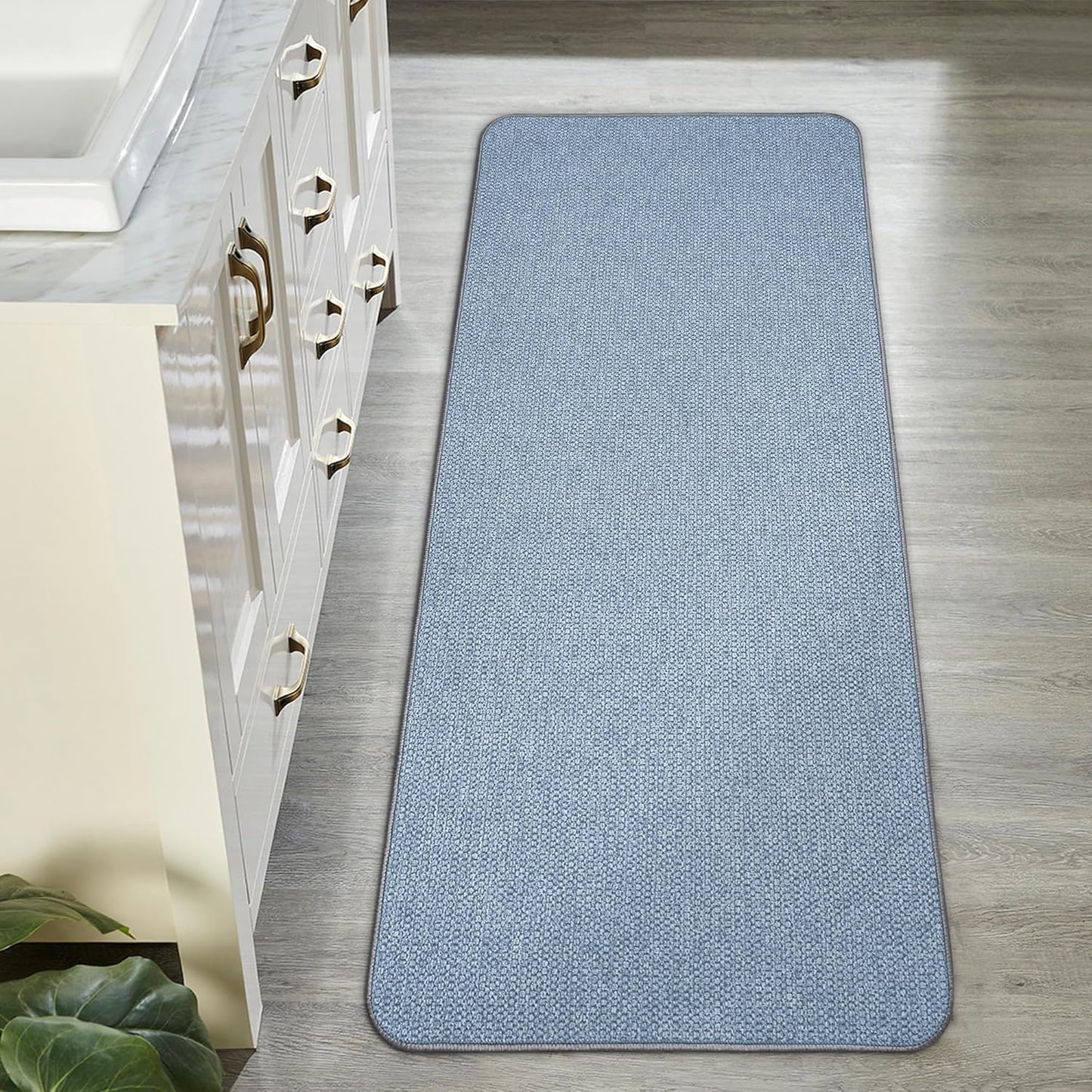 Ultra Thin Bath Mat for Bathroom, Non-Slip Quick Dry Rug