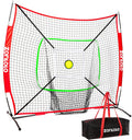 6x6ft Portable Baseball & Softball Net for Hitting and Pitching - Easy