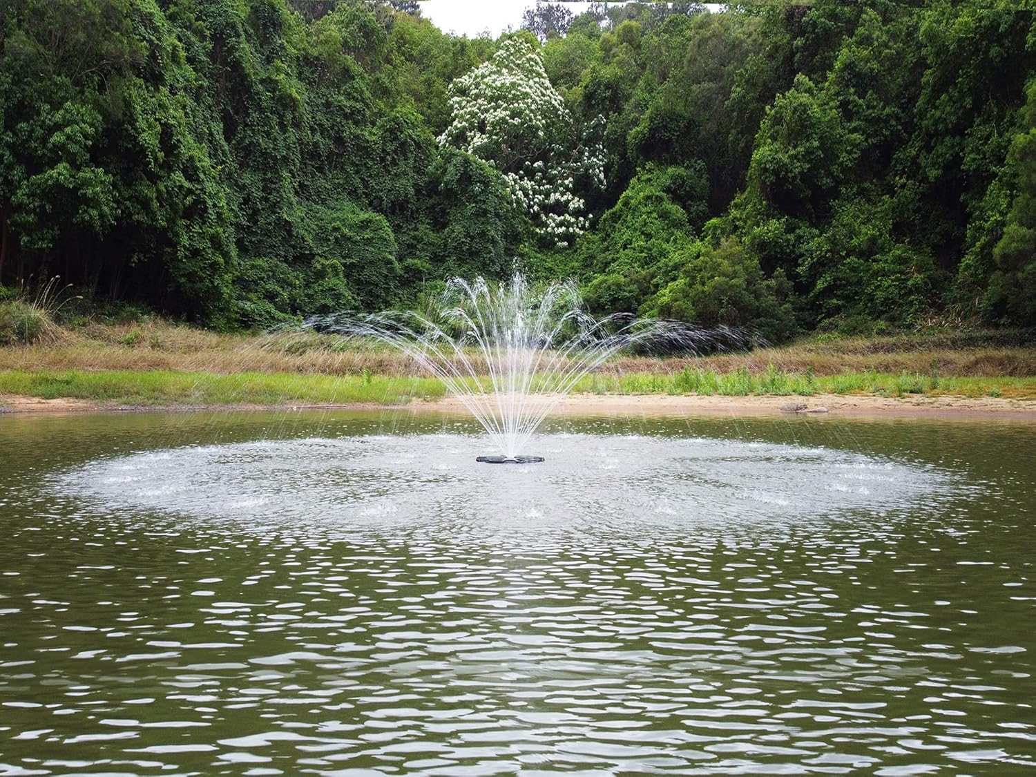HQUA-FS01 Large Pond Floating Fountain with 13000 GPH Pump