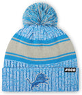 FOCO NFL Team Logo Heather Stripe Pom Beanie Hat Review