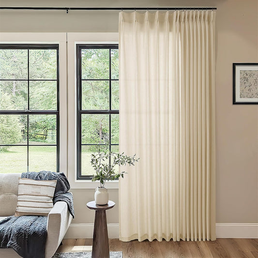 Beige Patio Sliding Door Curtains for Elegant Living Spaces