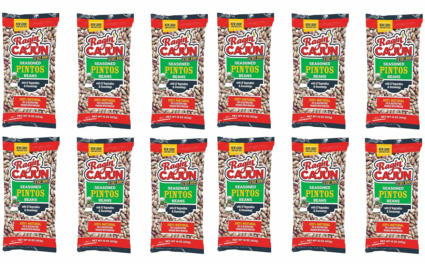 Seasoned Pinto Beans 16 oz Pack of 12 for Flavorful Meals
