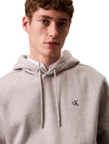 Men's Calvin Klein Fleece Hoodie with Iconic Logo for Everyday Wear
