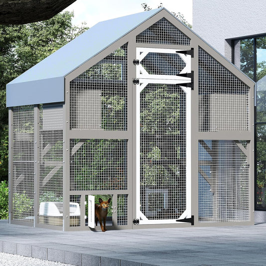 71 H Catio Outdoor Cat Enclosure for Multiple Cats Large Space