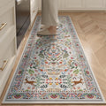 Runner Rug Washable Kitchen Runner 2ft6in x 8ft - Colorful Floral