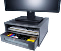 Monitor Riser Stand S1175 (Classic Silver) - Raised Desk Storage