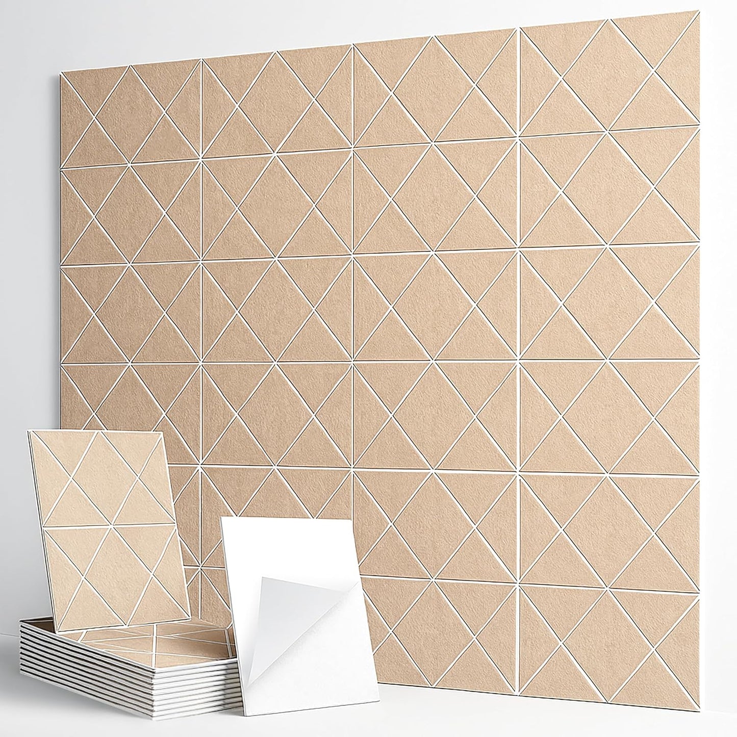 12-Pack Acoustic Panels for Superior Sound Absorption and Style
