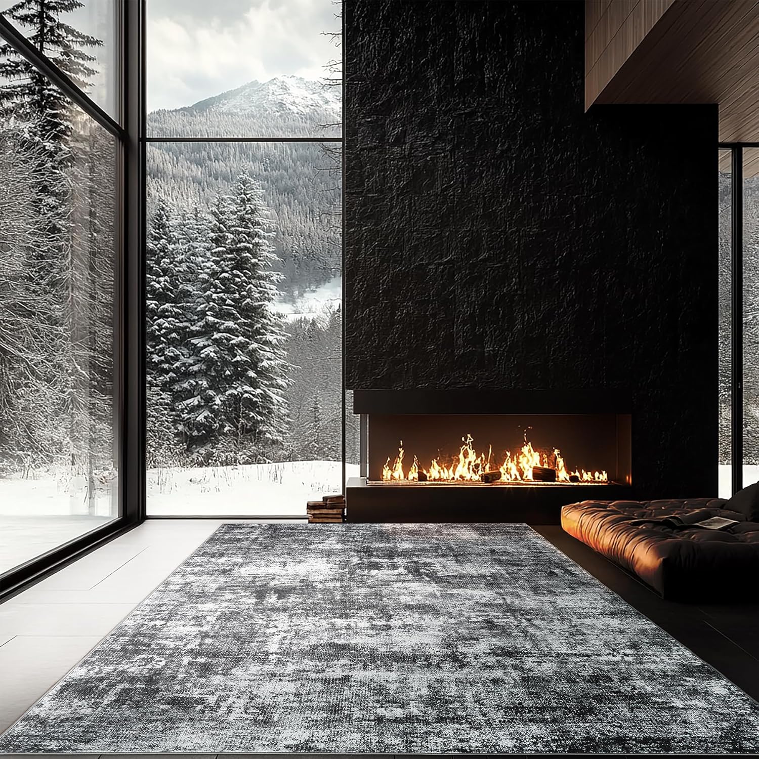 8x10 Large Modern Abstract Area Rug for Living Room Decor