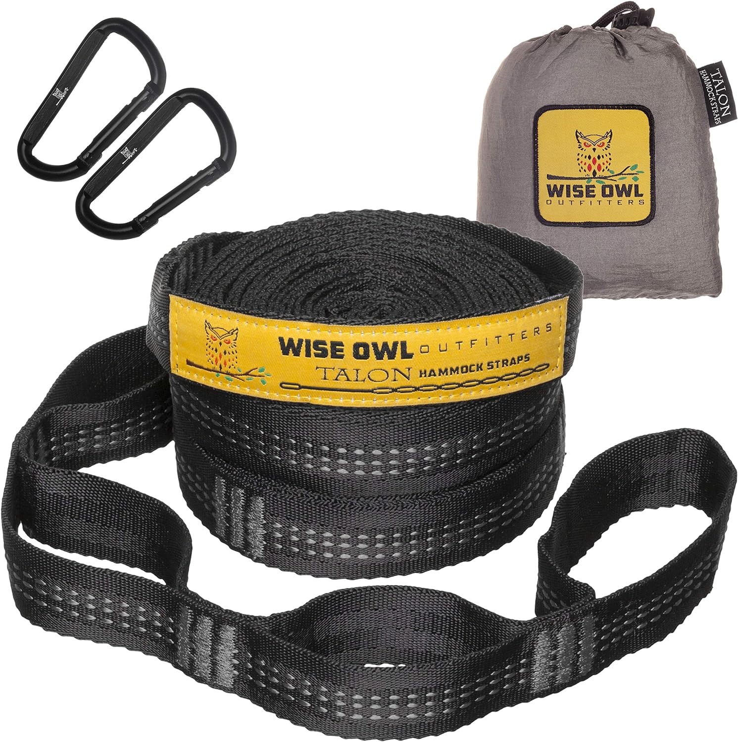 Wise Owl Heavy Duty Hammock Straps - 10ft 38 Loops