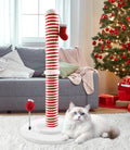 Christmas Cat Scratching Post for Indoor Cats - Festive Holiday Play