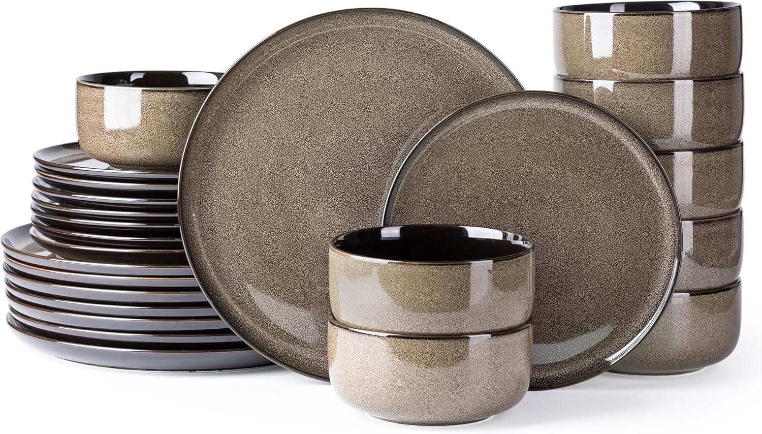 LERATIO Ceramic Dinnerware Set for 8 - Stylish and Durable