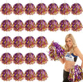 Cheerleading Pom Poms 48 Pack Green White - Bulk Team Spirit Kit
