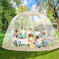 Montezenio 15'x15' Clear Outdoor Bubble Tent - Weatherproof for 12-15 People