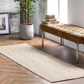 nuLOOM 2x14 Rigo Jute Hand Woven Area Rug - Natural Farmhouse Texture