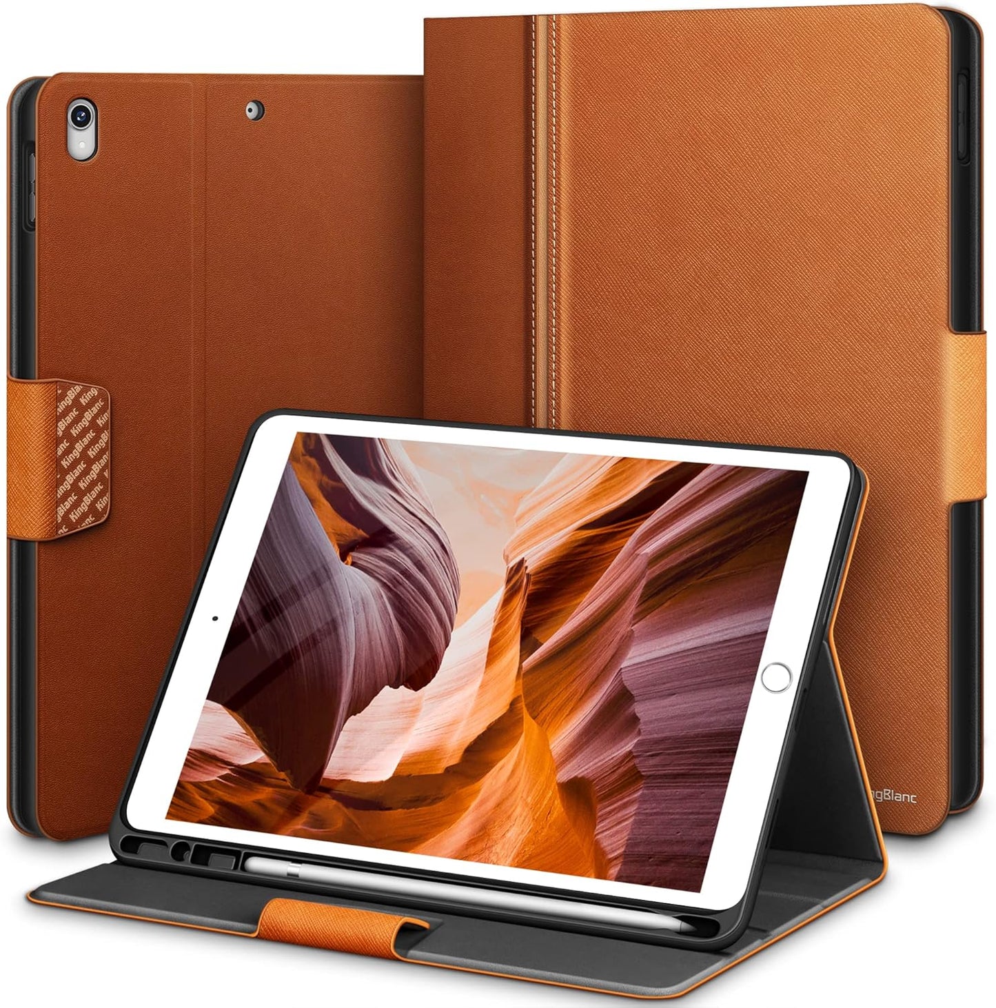 KingBlanc iPad Air 3rd Gen Case with Apple Pencil Holder