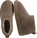 CUSHIONAIRE Hip-3 Suede Ankle Boots for Women - Cozy Memory Foam