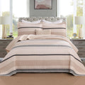 Homzard King Size Comforter Set, Cotton Quilt - Lightweight Reversible