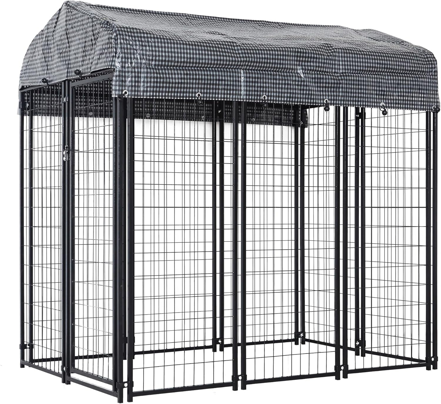 HITTITE 6x4x6 FT Large Outdoor Dog Kennel for Safe Playtime