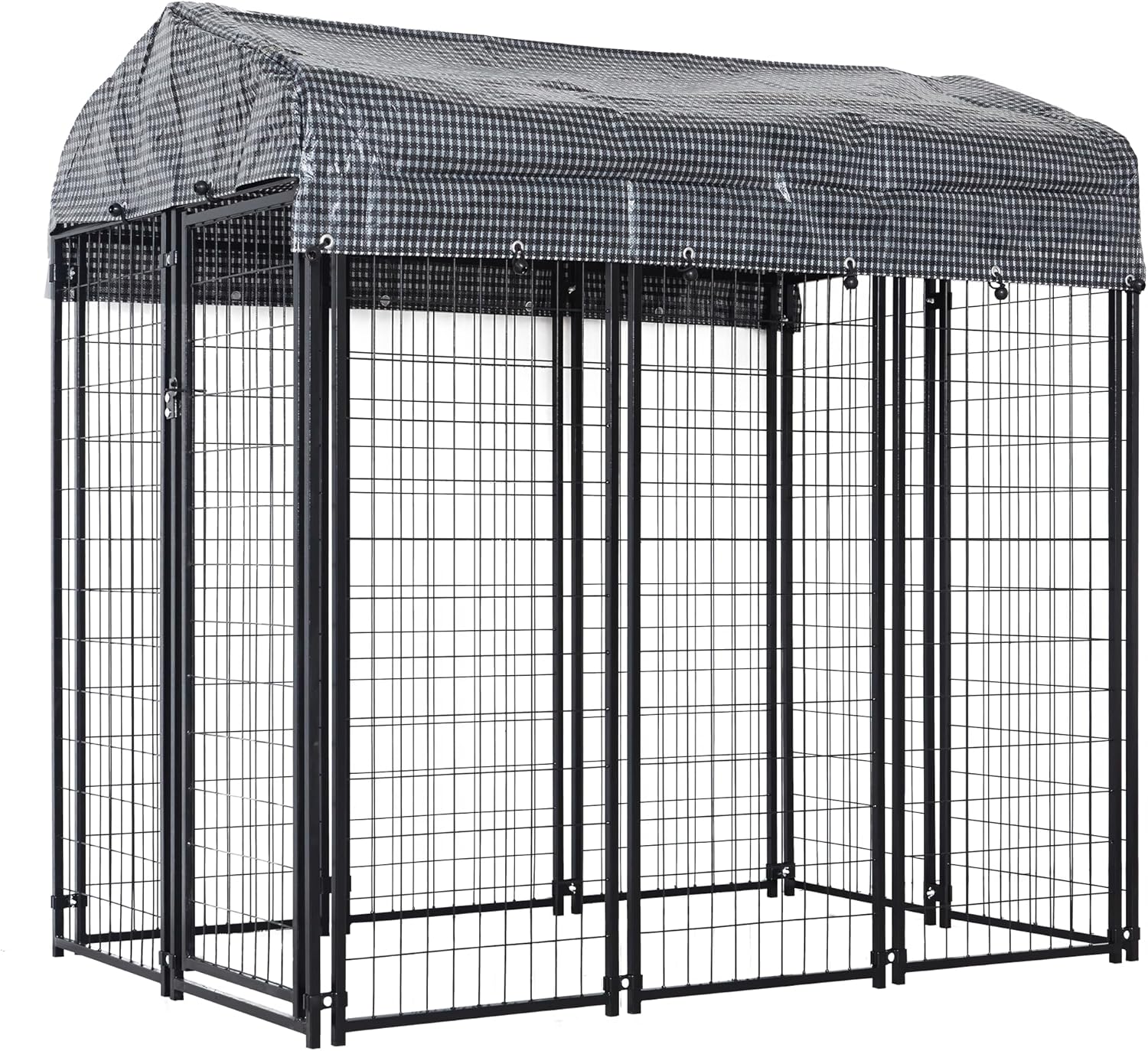 HITTITE 6x4x6 FT Large Outdoor Dog Kennel for Safe Playtime