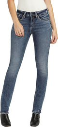 Suki Mid Rise Curvy Fit Straight Leg Jeans - Flattering Stretch Fit 2%