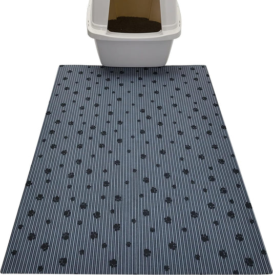 USA Made Waterproof Cat Litter Mat, Protects Floors, Absorbent