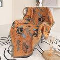 Boho Throw Blanket Reversible Cotton Bohemian Tapestry 50x60 - Soft