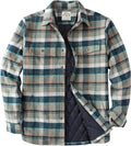 Dubinik Mens Shacket Lightweight Flannel Jacket - Cozy (Style B6GR)
