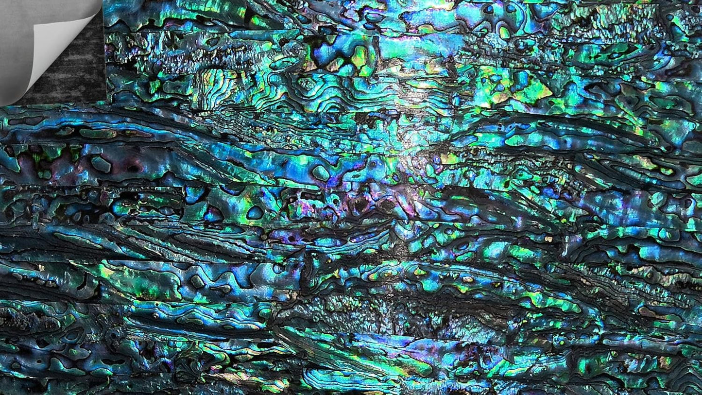 GOMMO Blue Paua Shell Veneer Sheet for Inlay and Overlay