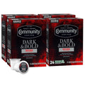 Community Coffee Dark & Bold Intense Blend 96 Count Pods - Rich Dark