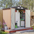 6x4 FT Outdoor Storage Shed with Lockable Door for Garden Use