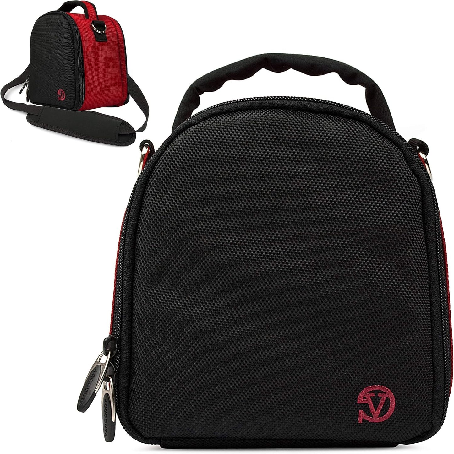 VanGoddy Laurel Red Compact Camera Bag for Nikon D7100 & More
