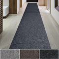 iCustomRug Hallway Runner Rug 3ft x 80ft Charcoal - Durable