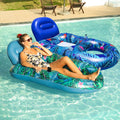 Pool Float Chairs Adult 2 Pack 65in x 42in - Comfortable Tanning