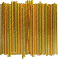 Gold Paper Straws Bulk 1000 Counts for Parties and Weddings