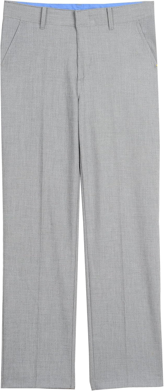 IZOD Boys' Bi-Stretch Flat Front Dress Pant for Every Occasion