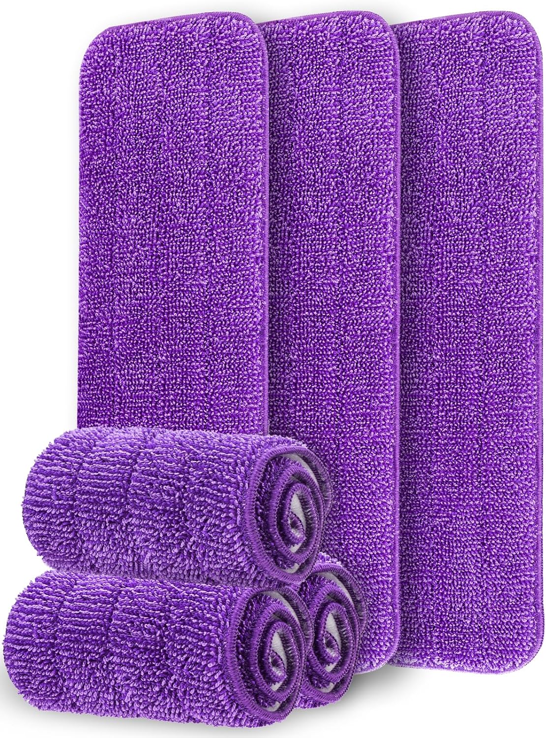 6-Pack Purple Reusable Mop Pads for Swiffer PowerMop - Eco-Friendly Cleaning!