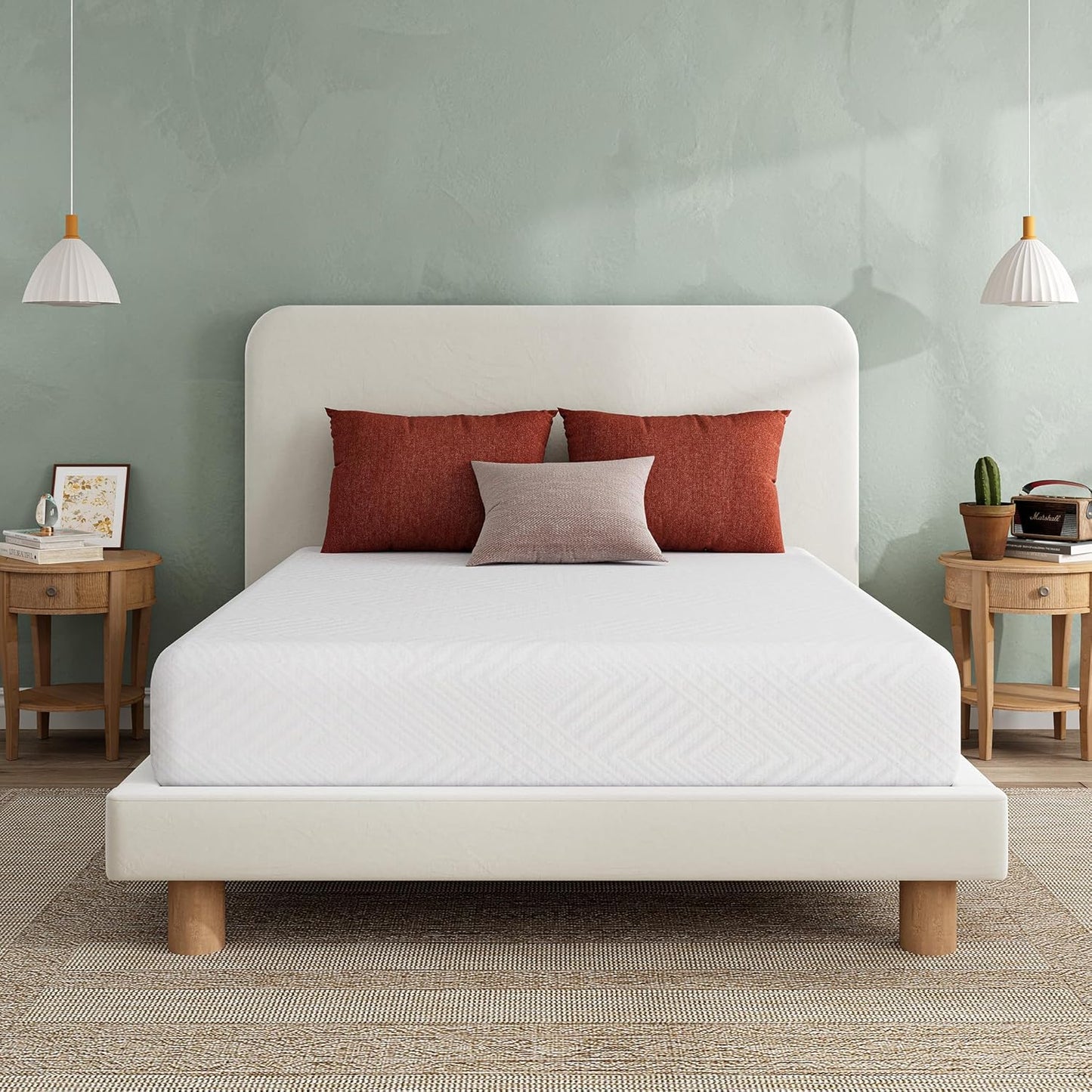 EGO White 10 inch Twin XL Memory Foam Mattress for Comfort