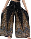 B BANGKOK PANTS Women's Boho Palazzo Pants - Comfortable Wide Leg