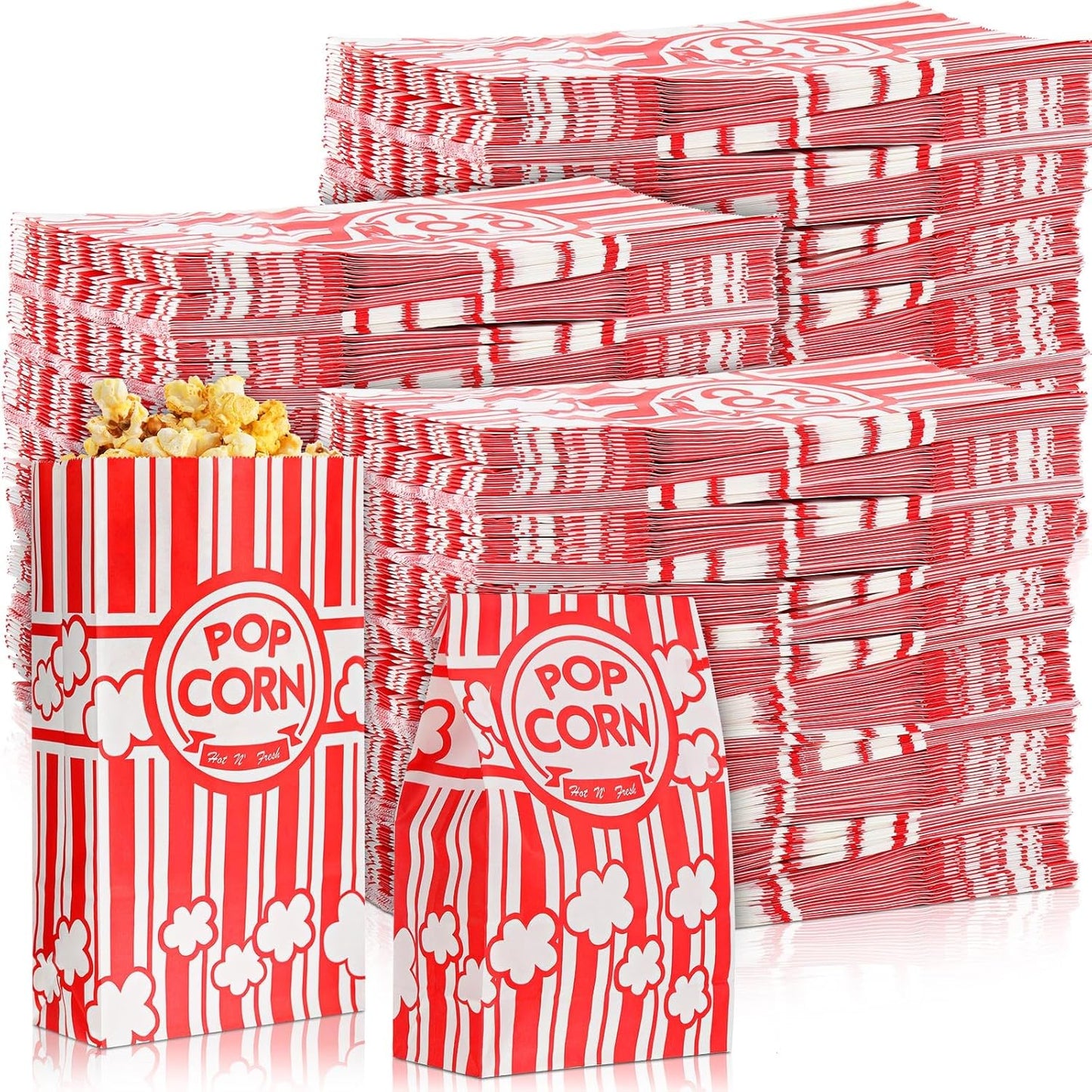 1200 Pcs Paper Popcorn Bags for Movie Night and Parties